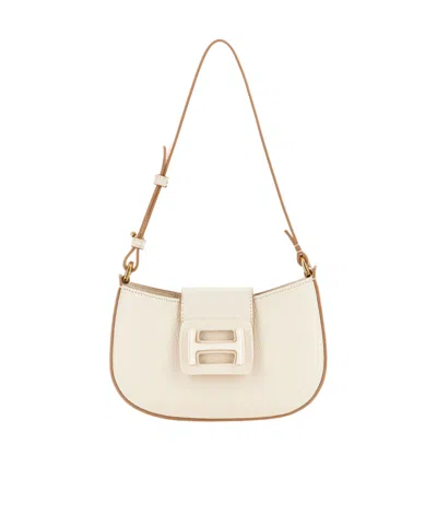 Hogan H-bag Leather Shoulder Bag In White