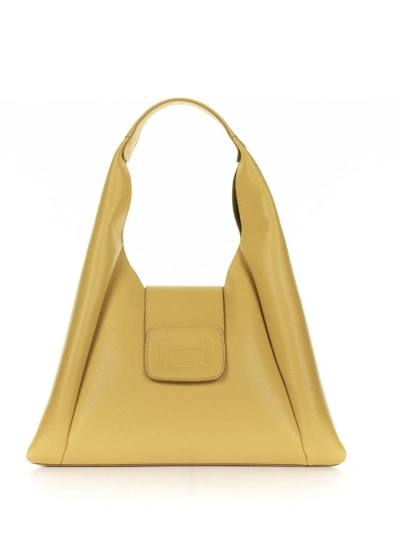 Hogan H-bag Medium Tote Bag In Yellow