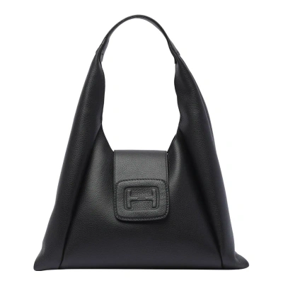 Hogan H-bag Medium Tote Bag In Black