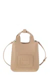 Hogan H-bag Mini Shopping H Embossed Beige Rosato