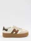 Hogan H698 Platform Sneakers In Brown
