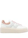 Hogan H-logo Platform Sneakers In White
