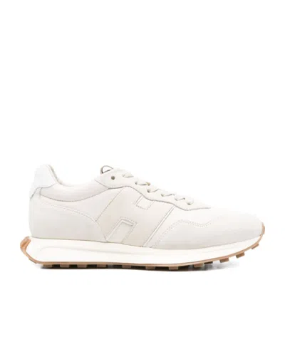 Hogan H-logo Platform Sneakers In White