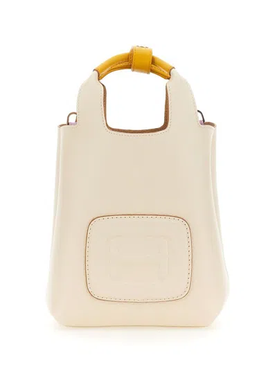 Hogan Shopping Mini H Bag In Ivory