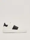 Hogan Panelled Design Calf Leather Sneakers With Chunky Sole In White