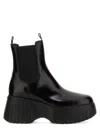Hogan Ankle Boots In Brushed Leather