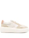 Hogan H-stripe Platform Sneakers In Neutral