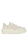 Hogan Two-tone Nappa Leather H-stripes Sneakers