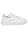 Hogan H-stripes Allacciato H Leather Sneakers In White
