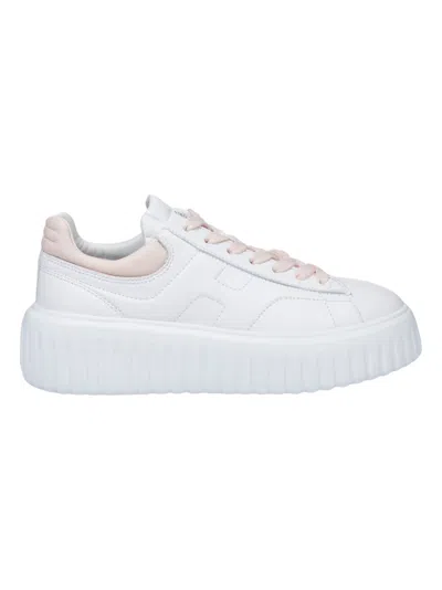 Hogan H-stripe Sneakers In White