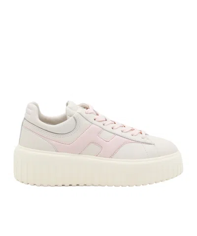 Hogan H-stripe Sneakers In White
