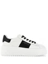 Hogan H-stripe Sneakers In White
