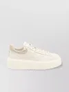 Hogan H Striped Sneakers Gold Heel In White