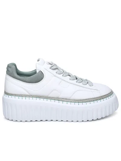 Hogan H-stripes - Sneakers In White/sage