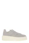 Hogan H-stripes - Suede Trainers With Perforated Side H