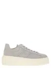 Hogan H-stripes - Suede Trainers With Perforated Side H In Grey