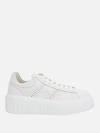 Hogan Low-top Sneakers With Ridged Platform Sole In White