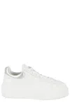 Hogan Chunky Sole White Sneakers With Metallic Accents In White