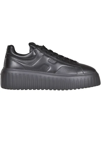 HOGAN H-STRIPES ALLACCIATO H LEATHER SNEAKERS