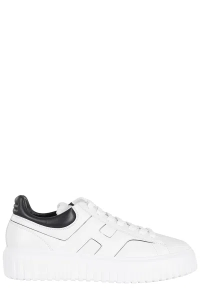 Hogan H-stripes Allacciato H Lissata In White
