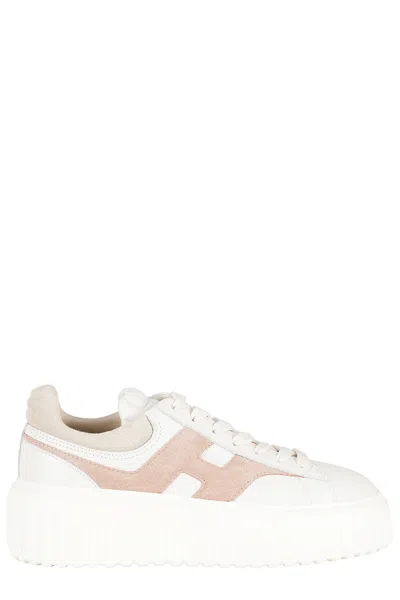Hogan H Stripes Allacciato H Spezzata In White