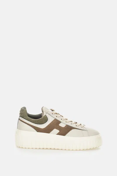 Hogan H-stripes Allacciato H Spezzata In Neutral