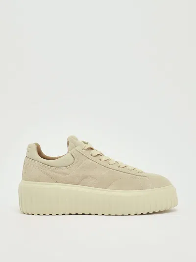 Hogan H Stripes Allacciato Sneaker In Neutral