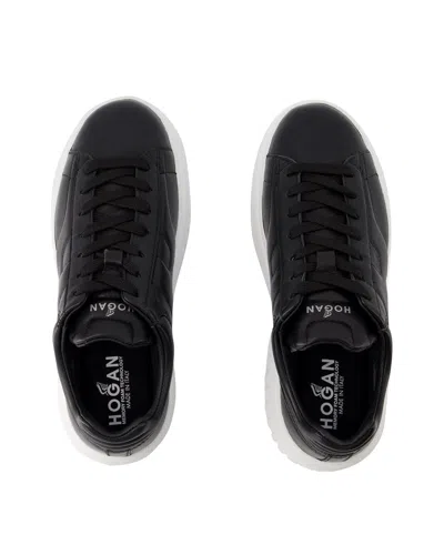 Hogan H-stripes Allacciato Sneakers -  - Leather - Black