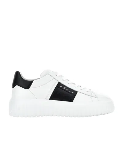 HOGAN HOGAN H-STRIPES LACE-UP SNEAKERS