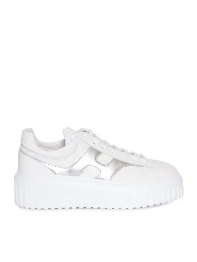 Hogan H-stripes Sneakers In White