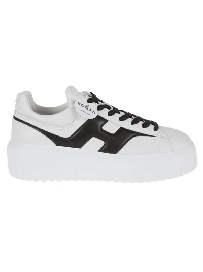 Hogan H-stripes Plataform Sneakers In White