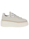 Hogan Sneakers With Textured Sole And Secure Fit In White