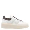 Hogan H-stripes Nappa Leather Sneakers In White