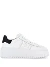 Hogan H645 Leather Sneakers In White
