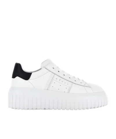 HOGAN HOGAN ROUND-TOE LACE-UP SNEAKERS