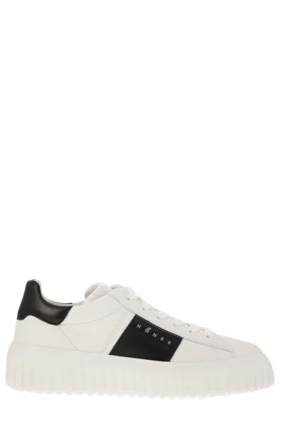 Hogan H-stripes Lace-up Sneakers In Multicolor