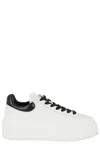 Hogan H-stripes Low-top Platform Sneakers In White