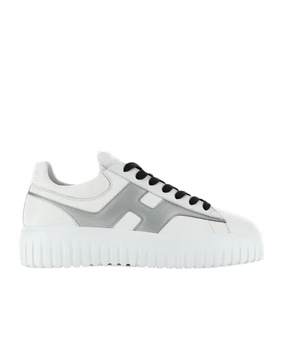 Hogan H-stripes Sneakers In Black