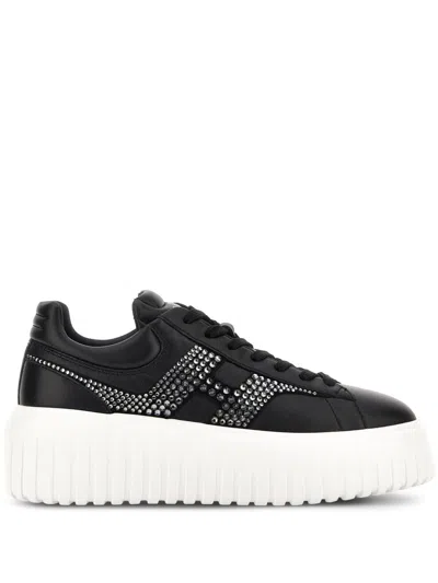 HOGAN HOGAN H-STRIPES LEATHER SNEAKERS