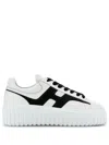 Hogan Sneakers With Contrast Panel And Round Toe In Black