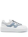 Hogan Sneakers With Panelled Design And Platform Sole In Multi