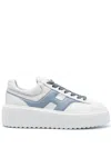 Hogan Sneakers With Panelled Design And Platform Sole In White