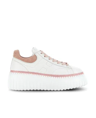 HOGAN HOGAN H-STRIPES PLATFORM LACE-UP SNEAKERS