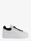 Hogan H-stripes Leather Sneakers With Contrasting Detail