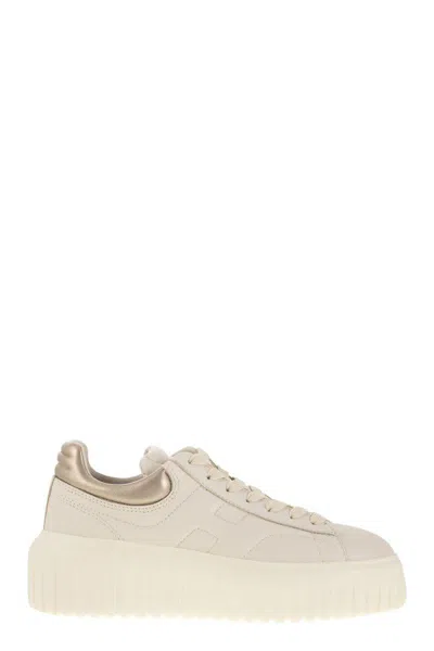 HOGAN HOGAN H-STRIPES LEATHER TRAINERS