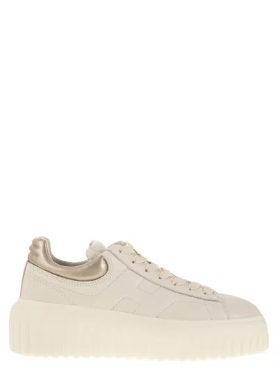 HOGAN H-STRIPES LEATHER TRAINERS