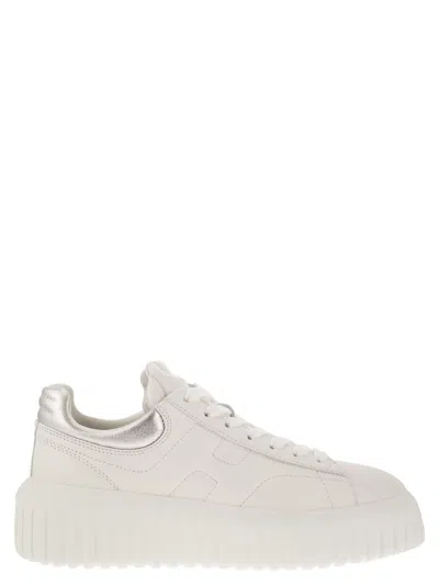 Hogan H-stripes Leather Trainers In Multicolor