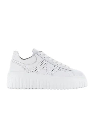 HOGAN HOGAN LOGO-PERFORATED CHUNKY SNEAKERS