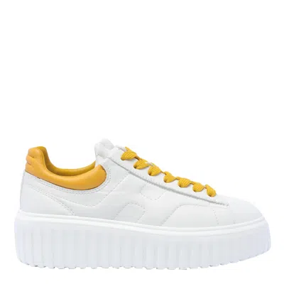 Hogan H-stripes Logo Sneakers In N Bianco