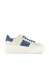 Hogan Sneakers Chunky Sole Contrasting Panels In White